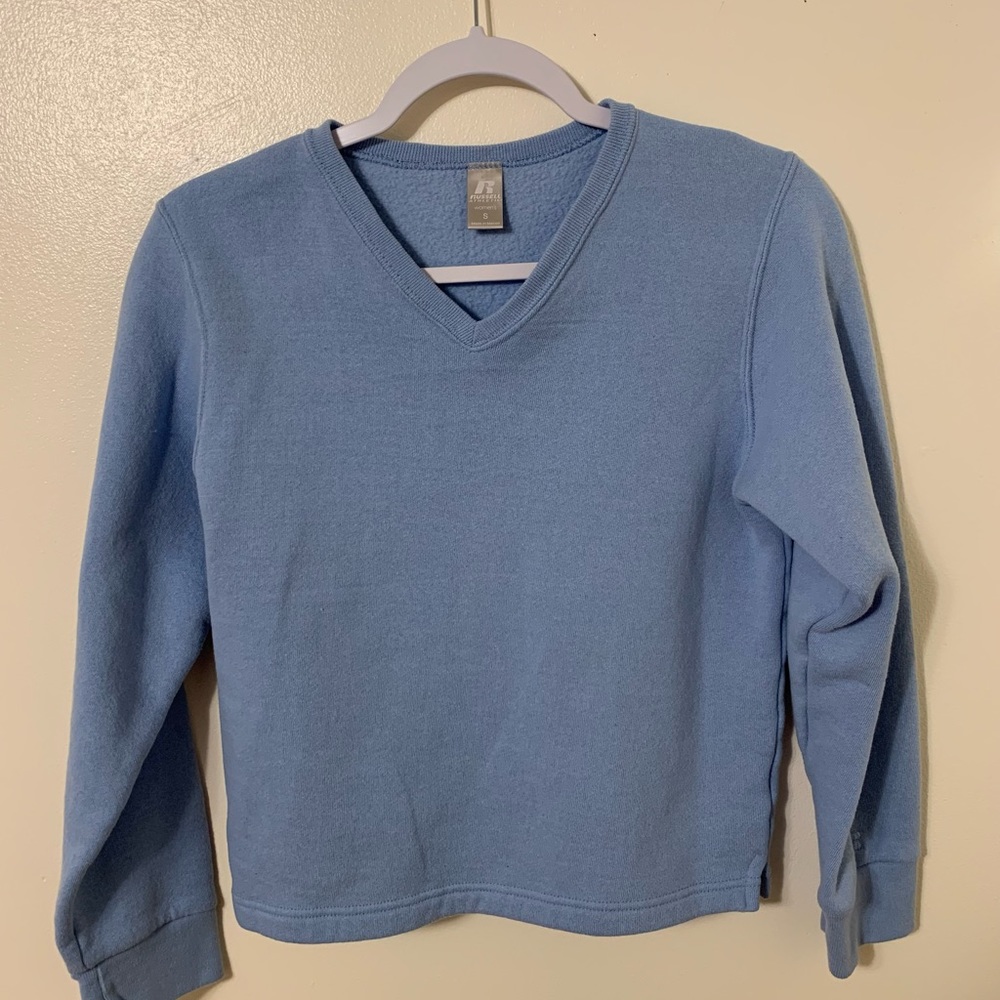 Blue Long sleeve Sweater Shirt